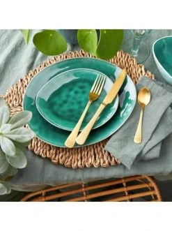 Blitzangebot ✨ Küche Butlers 4x Dinnerteller L 29 X B 24cm DE LA ROYA In Dunkelgrün Günstig Kaufen 👍 -Butlers Geschaft butlers 4x dinnerteller l 29 x b 24cm de la roya in dunkelgrun 1