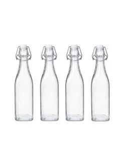 Bester Verkauf 🧨 Küche Butlers 4x Flasche Mit Bügelverschluss 500ml SWING In Transparent Günstig Kaufen 🛒
