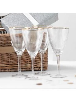 Angebote ⌛ Küche Butlers 4x Weingläser Mit Goldrand Und Rillen 280ml GOLDEN TWENTIES In Transparent Günstig Kaufen 🎉 15 Angebote ⌛ Küche Butlers 4x Weingläser Mit Goldrand Und Rillen 280ml GOLDEN TWENTIES In Transparent Günstig Kaufen 🎉 -Butlers Geschaft butlers 4x weinglaser mit goldrand und rillen 280ml golden twenties in transparent 3