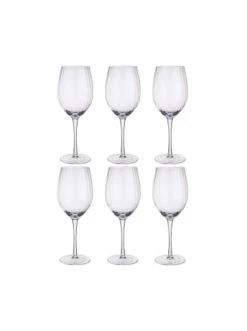 Neu 🎁 Küche Butlers 6x Rotweingläser Mit Rillen 550ml MODERN TIMES In Transparent Günstig Kaufen 😉