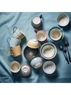 Auslauf ✨ Küche Butlers 6x Schale Mit Goldrand 520 Ml ORNAMENTS In Blau-Weiß Günstig Kaufen ⌛ -Butlers Geschaft butlers 6x schale mit goldrand 520 ml ornaments in blau weiss 5