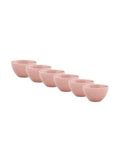 Angebote ✨ Küche Butlers 6x Schale Streifen 420ml Rosa HANAMI In Rosa Günstig Kaufen ✨
