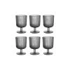 Auslauf 😀 Küche Butlers 6x Weingläser Mit Rillen 250ml CHELSEA In Grau Günstig Kaufen 👏 -Butlers Geschaft butlers 6x weinglaser mit rillen 250ml chelsea in grau