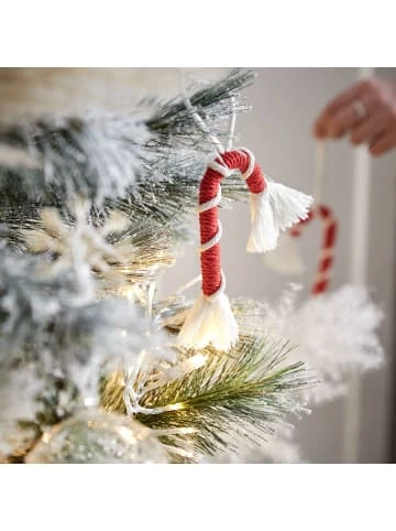 Auslauf 👍 Weihnachten Butlers Anhänger 🍬 Candy Cane Macramé HANG ON In Rot Günstig Kaufen ❤️ 4 Auslauf 👍 Weihnachten Butlers Anhänger 🍬 Candy Cane Macramé HANG ON In Rot Günstig Kaufen ❤️ – Bild 2