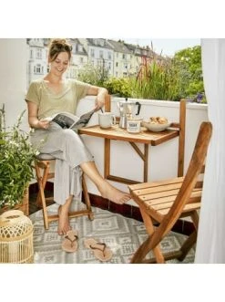 Brandneu 🎉 Garten & Balkon Butlers Balkon-Klapptisch LODGE In Natur Günstig Kaufen 🌟 -Butlers Geschaft butlers balkon klapptisch lodge in natur 1