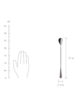 Rabatt ✨ Küche Butlers Barlöffel Gedreht Länge 27cm MANHATTAN In Schwarz Günstig Kaufen 🌟 -Butlers Geschaft butlers barloffel gedreht lange 27cm manhattan in schwarz 1