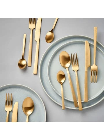 Rabatt ✔️ Küche Butlers Besteck-Set 16-tlg. Spülmaschinengeeignet NEW BASIC In Gold Günstig Kaufen 🎁 4 Rabatt ✔️ Küche Butlers Besteck-Set 16-tlg. Spülmaschinengeeignet NEW BASIC In Gold Günstig Kaufen 🎁 – Bild 2