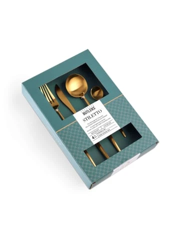 Besorgen 🔔 Küche Butlers Besteck-Set 4-tlg. Matt STILETTO In Gold Günstig Kaufen 🧨 5 Besorgen 🔔 Küche Butlers Besteck-Set 4-tlg. Matt STILETTO In Gold Günstig Kaufen 🧨 – Bild 3