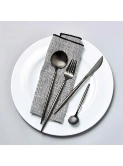 Rabatt 🔔 Küche Butlers Besteck-Set 4-tlg. Matt STILETTO In Schwarz Günstig Kaufen 🎁 -Butlers Geschaft butlers besteck set 4 tlg matt stiletto in schwarz 3