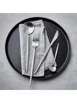 Bestes Angebot ❤️ Küche Butlers Besteck-Set 4-tlg. Matt STILETTO In Silber Günstig Kaufen 😍 -Butlers Geschaft butlers besteck set 4 tlg matt stiletto in silber 1