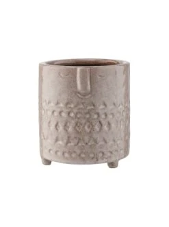 Auslauf 👏 Dekoration Butlers Blumentopf Mit Gesicht Ø10cm ETHNO In Hellbraun Günstig Kaufen 🎁