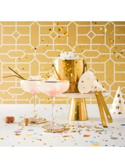 Bestpreis 👍 Küche Butlers Champagnerschale Mit Goldrand Und Rillen 400ml GOLDEN TWENTIES In Transparent Günstig Kaufen 👏 -Butlers Geschaft butlers champagnerschale mit goldrand und rillen 400ml golden twenties in transparent 5