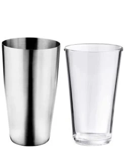 Billig ✨ Küche Butlers Cocktailshaker Mit Glas 700ml BOSTON SHAKER In Silber Günstig Kaufen 😉 -Butlers Geschaft butlers cocktailshaker mit glas 700ml boston shaker in silber 1