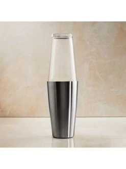 Billig ✨ Küche Butlers Cocktailshaker Mit Glas 700ml BOSTON SHAKER In Silber Günstig Kaufen 😉 -Butlers Geschaft butlers cocktailshaker mit glas 700ml boston shaker in silber 2