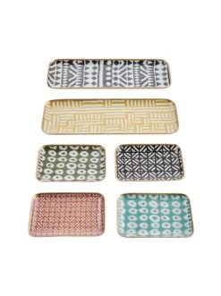 Aktion 😉 Dekoration Butlers Dekotablett L 33 X B 12cm PATTERY In Gelb Günstig Kaufen 🌟 -Butlers Geschaft butlers dekotablett l 33 x b 12cm pattery in gelb 5