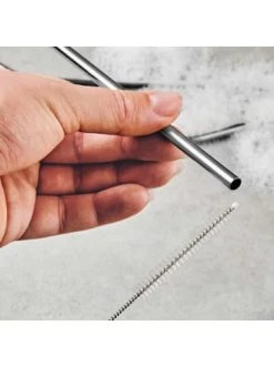 Auslauf 🥰 Küche Butlers Edelstahltrinkhalme Mit Bürste MANHATTAN LOUNGE In Silber Günstig Kaufen 🔥 -Butlers Geschaft butlers edelstahltrinkhalme mit burste manhattan lounge in silber 1