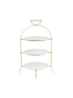 Angebote 🥰 Küche Butlers Etagere 3-stufig Höhe 65cm MARBLE In Weiß Günstig Kaufen 😍