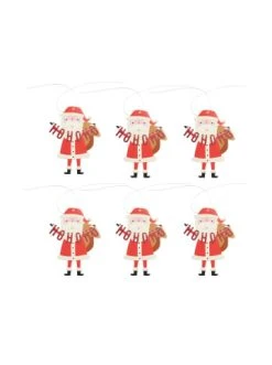 Am billigsten 😀 Weihnachten Butlers Geschenkanhänger Santa 6er-Set HO HO HO In Bunt Günstig Kaufen 🛒