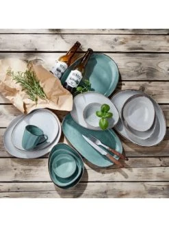 Angebote 👏 Küche Butlers Geschirr-Set 16-tlg. FINCA In Grau-Blau Günstig Kaufen 👍 -Butlers Geschaft butlers geschirr set 16 tlg finca in grau blau 13