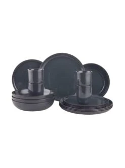 Schlussverkauf 💯 Küche Butlers Geschirr-Set 16-tlg. NATIVE In Dunkelblau Günstig Kaufen 🔥