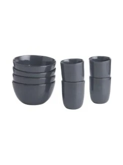 Schlussverkauf 🎉 Küche Butlers Geschirr-Set 8-tlg. NATIVE In Dunkelblau Günstig Kaufen 👍