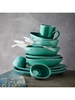 Bestes Angebot ✨ Küche Butlers Geschirr-Set Zum Dinner 12-tlg. DE LA ROYA In Dunkelgrün Günstig Kaufen 💯 -Butlers Geschaft butlers geschirr set zum dinner 12 tlg de la roya in dunkelgrun 1