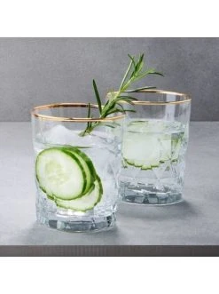 Coupon 🌟 Küche Butlers Glas Mit Goldrand 345ml UPSCALE In Transparent-Gold Günstig Kaufen 💯 -Butlers Geschaft butlers glas mit goldrand 345ml upscale in transparent gold 2