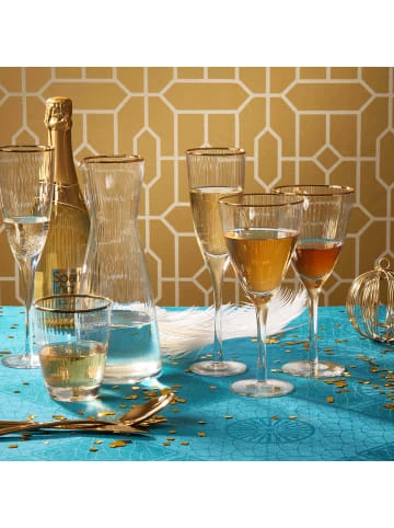 Blitzangebot 🥰 Küche Butlers Glas Mit Goldrand Und Rillen 300ml GOLDEN TWENTIES In Transparent Günstig Kaufen 💯 5 Blitzangebot 🥰 Küche Butlers Glas Mit Goldrand Und Rillen 300ml GOLDEN TWENTIES In Transparent Günstig Kaufen 💯 – Bild 3