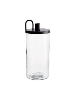 Schlussverkauf 👏 Dekoration Butlers Glas Mit Kerzenhalter Höhe 25cm CANDLE JAR In Schwarz Günstig Kaufen 🧨