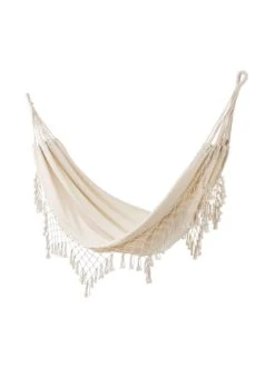 Budget ⭐ Garten & Balkon Butlers Hängematte Mit Fransen Und Beutel DAYDREAMER In Creme Günstig Kaufen 😀