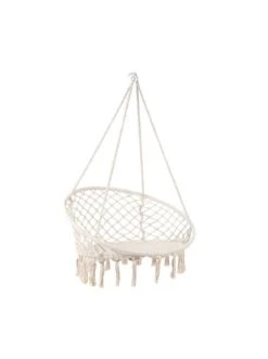 Budget 👏 Garten & Balkon Butlers Hängesessel Mit Fransen Ø100cm PARADISE NOW In Creme Günstig Kaufen 🧨