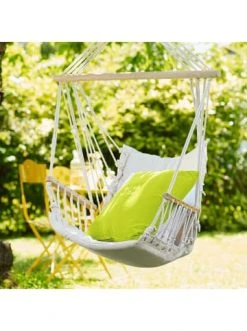 Bester Verkauf 😉 Garten & Balkon Butlers Hängesessel Mit Holzarmlehnen BABOON In Creme Günstig Kaufen ✔️ -Butlers Geschaft butlers hangesessel mit holzarmlehnen baboon in creme 1