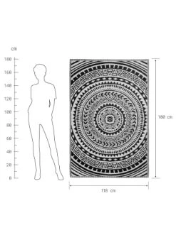 Brandneu ✔️ Heimtextilien Butlers In- & Outdoor-Teppich Circles L 180 X B 118cm COLOUR CLASH In Schwarz-Weiß Günstig Kaufen 🎁 -Butlers Geschaft butlers in and outdoor teppich circles l 180 x b 118cm colour clash in schwarz weiss 2
