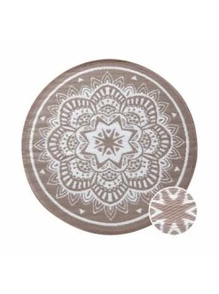 Bestes Angebot ✔️ Heimtextilien Butlers In- & Outdoor-Teppich Flora Ø150cm COLOUR CLASH In Natur-Weiß Günstig Kaufen 🥰 -Butlers Geschaft butlers in and outdoor teppich flora o150cm colour clash in natur weiss 2