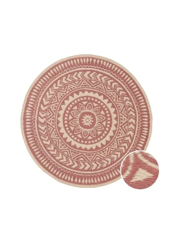 Blitzangebot 🧨 Heimtextilien Butlers In- & Outdoor-Teppich Ø118cm COLOUR CLASH In Hellrot-Creme Günstig Kaufen 🛒 3 Blitzangebot 🧨 Heimtextilien Butlers In- & Outdoor-Teppich Ø118cm COLOUR CLASH In Hellrot-Creme Günstig Kaufen 🛒