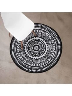 Bester Verkauf 😍 Heimtextilien Butlers In- & Outdoor-Teppich Ø118cm COLOUR CLASH In Schwarz-Weiß Günstig Kaufen ⭐ 13 Bester Verkauf 😍 Heimtextilien Butlers In- & Outdoor-Teppich Ø118cm COLOUR CLASH In Schwarz-Weiß Günstig Kaufen ⭐ -Butlers Geschaft butlers in and outdoor teppich o118cm colour clash in schwarz weiss 3