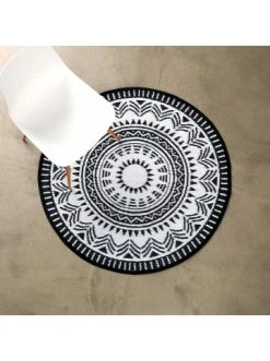 Coupon 🤩 Heimtextilien Butlers In- & Outdoor-Teppich Ø118cm COLOUR CLASH In Schwarz-Weiß Günstig Kaufen ⌛ -Butlers Geschaft butlers in and outdoor teppich o118cm colour clash in schwarz weiss 9