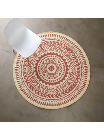 Billig 😍 Heimtextilien Butlers In- & Outdoor-Teppich Ø150cm COLOUR CLASH In Hellrot-Creme Günstig Kaufen 👏 4 Billig 😍 Heimtextilien Butlers In- & Outdoor-Teppich Ø150cm COLOUR CLASH In Hellrot-Creme Günstig Kaufen 👏 – Bild 2