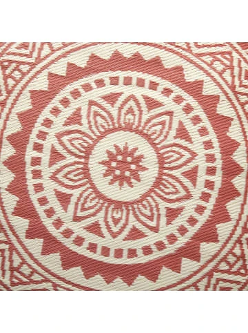 Billig 😍 Heimtextilien Butlers In- & Outdoor-Teppich Ø150cm COLOUR CLASH In Hellrot-Creme Günstig Kaufen 👏 6 Billig 😍 Heimtextilien Butlers In- & Outdoor-Teppich Ø150cm COLOUR CLASH In Hellrot-Creme Günstig Kaufen 👏 – Bild 4