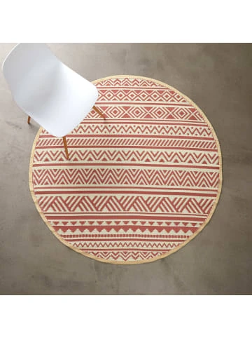 Bester Verkauf ❤️ Heimtextilien Butlers In- & Outdoor-Teppich Streifen Ø150cm COLOUR CLASH In Hellrot-Creme Günstig Kaufen 👏 4 Bester Verkauf ❤️ Heimtextilien Butlers In- & Outdoor-Teppich Streifen Ø150cm COLOUR CLASH In Hellrot-Creme Günstig Kaufen 👏 – Bild 2