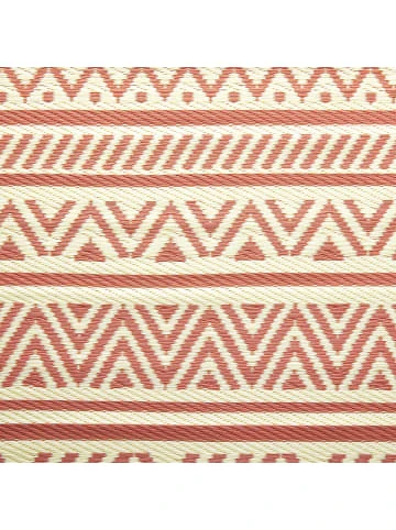 Bester Verkauf ❤️ Heimtextilien Butlers In- & Outdoor-Teppich Streifen Ø150cm COLOUR CLASH In Hellrot-Creme Günstig Kaufen 👏 6 Bester Verkauf ❤️ Heimtextilien Butlers In- & Outdoor-Teppich Streifen Ø150cm COLOUR CLASH In Hellrot-Creme Günstig Kaufen 👏 – Bild 4