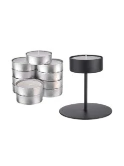 Am billigsten 😉 Dekoration Butlers Kerzenhalter & Maxi Teelicht-Set HIGHLIGHT In Schwarz Günstig Kaufen 💯