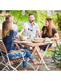Neu ⌛ Garten & Balkon Butlers Klappstuhl Mit Armlehnen 2er-Set PARKLIFE In Weiß-Natur Günstig Kaufen 😍 -Butlers Geschaft butlers klappstuhl mit armlehnen 2er set parklife in weiss natur 10