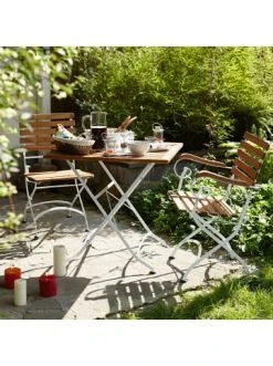 Neu ⌛ Garten & Balkon Butlers Klappstuhl Mit Armlehnen 2er-Set PARKLIFE In Weiß-Natur Günstig Kaufen 😍 -Butlers Geschaft butlers klappstuhl mit armlehnen 2er set parklife in weiss natur 8