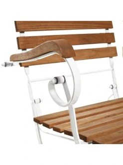 Schlussverkauf 🧨 Garten & Balkon Butlers Klappstuhl Mit Armlehnen PARKLIFE In Weiß-Natur Günstig Kaufen 😍 -Butlers Geschaft butlers klappstuhl mit armlehnen parklife in weiss natur 4