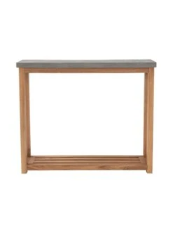 Großhandel ⭐ Garten & Balkon Butlers Konsole Mit Zementplatte CONCRETE In Natur-Grau Günstig Kaufen ✨ -Butlers Geschaft butlers konsole mit zementplatte concrete in natur grau 2