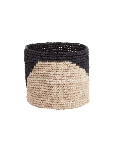 Auslauf 🔥 Dekoration Butlers Korb Handgefertigt Aus Raffia Ø13cm ISALO In Natur-Anthrazit Günstig Kaufen 🧨 3 Auslauf 🔥 Dekoration Butlers Korb Handgefertigt Aus Raffia Ø13cm ISALO In Natur-Anthrazit Günstig Kaufen 🧨