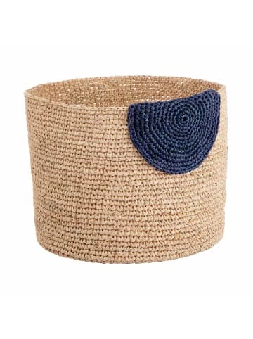 Butlers Korb handgefertigt aus Raffia Ø20cm ISALO in Natur-Blau günstig kaufen Aktion 👍 Dekoration Butlers Korb Handgefertigt Aus Raffia Ø20cm ISALO In Natur-Blau Günstig Kaufen 👏 -Butlers Geschaft butlers korb handgefertigt aus raffia o20cm isalo in natur blau
