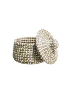 Budget 🔔 Dekoration Butlers Korb Mit Deckel Ø18cm BONDI BRAID In Natur-Weiß Günstig Kaufen 👏 -Butlers Geschaft butlers korb mit deckel o18cm bondi braid in natur weiss 1