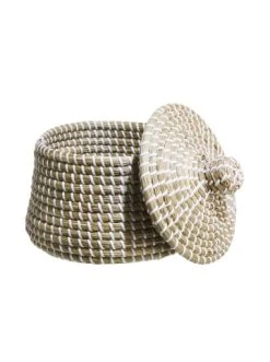 Aktion 💯 Dekoration Butlers Korb Mit Deckel Ø23cm BONDI BRAID In Natur-Weiß Günstig Kaufen 👍 -Butlers Geschaft butlers korb mit deckel o23cm bondi braid in natur weiss 1